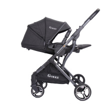 Luxury Baby Stroller 3 in 1 Newborn Pram Foldable Infant Pushchair Bassinet with Carseat